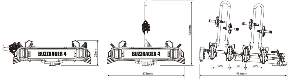 Buzzrack Buzzracer 4 - Fahrradträger – Bild 9