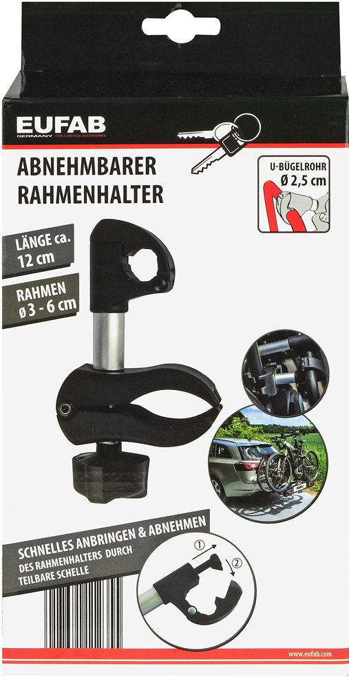 Eufab Rahmenhalter abnehmbar Ø 25mm – Bild 3